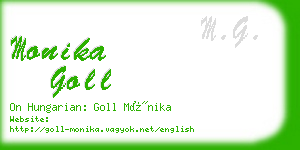 monika goll business card